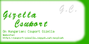 gizella csuport business card